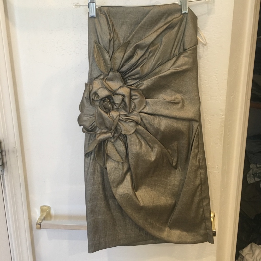 Flower cocktail dress